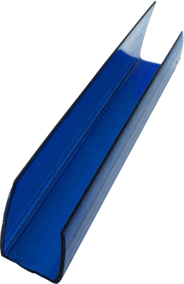 Профиль поликарбонатный GCATTI UP торцевой 4-8  мм. синий 2,1 м.