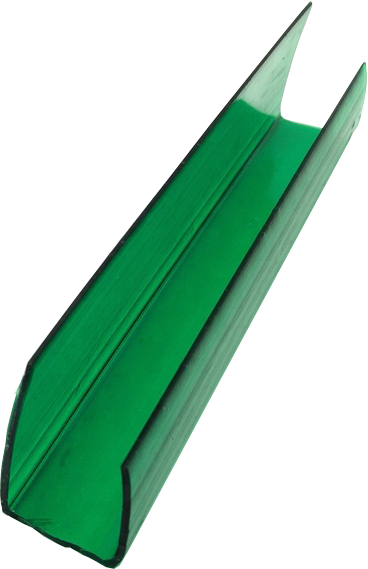 Профиль поликарбонатный GCATTI UP торцевой 4-8  мм. зеленый 2,1 м.